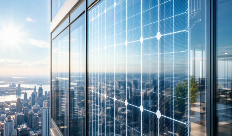 ⚡ “How Transparent Solar Panels Are Powering the Future of Smart Cities”
