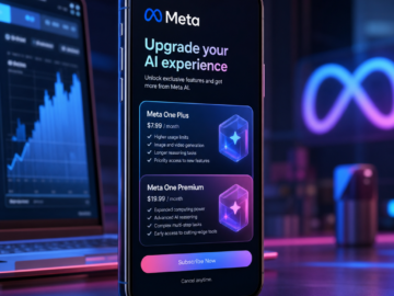 Meta Introduces Paid AI Subscriptions