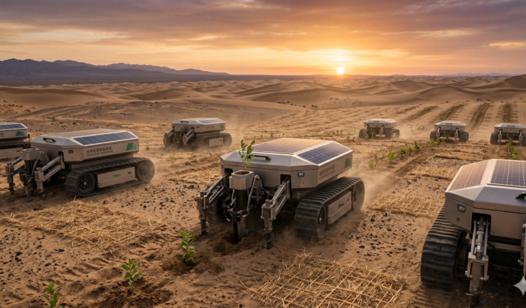 The Green Frontier: How Robots Are Leading the Charge Against Desertification
